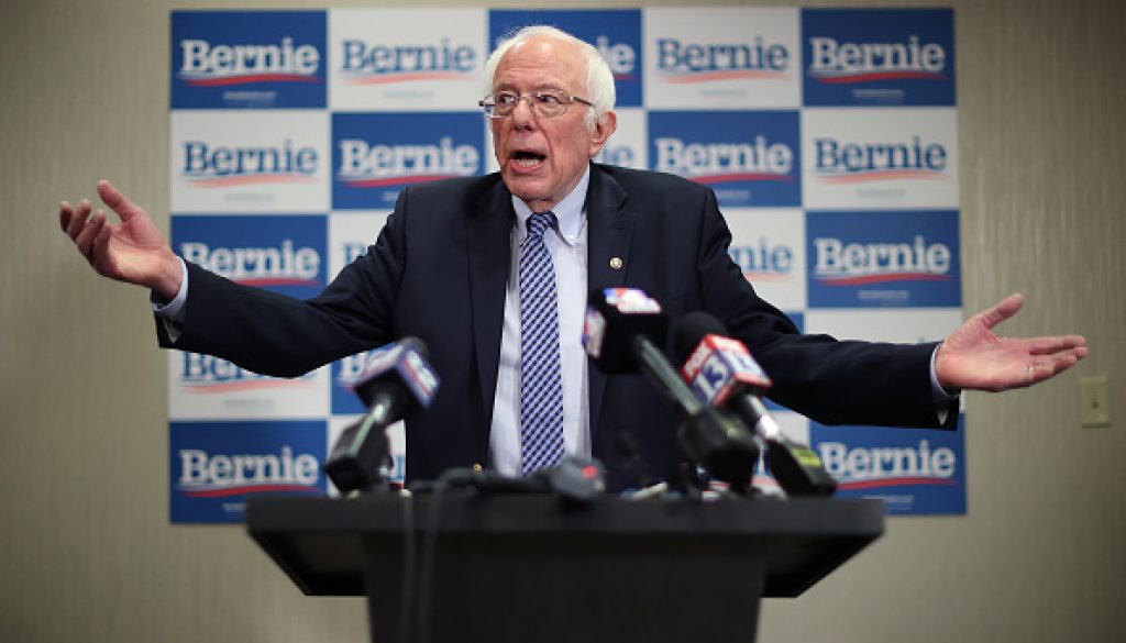 Bernie Sanders on the campaign trail