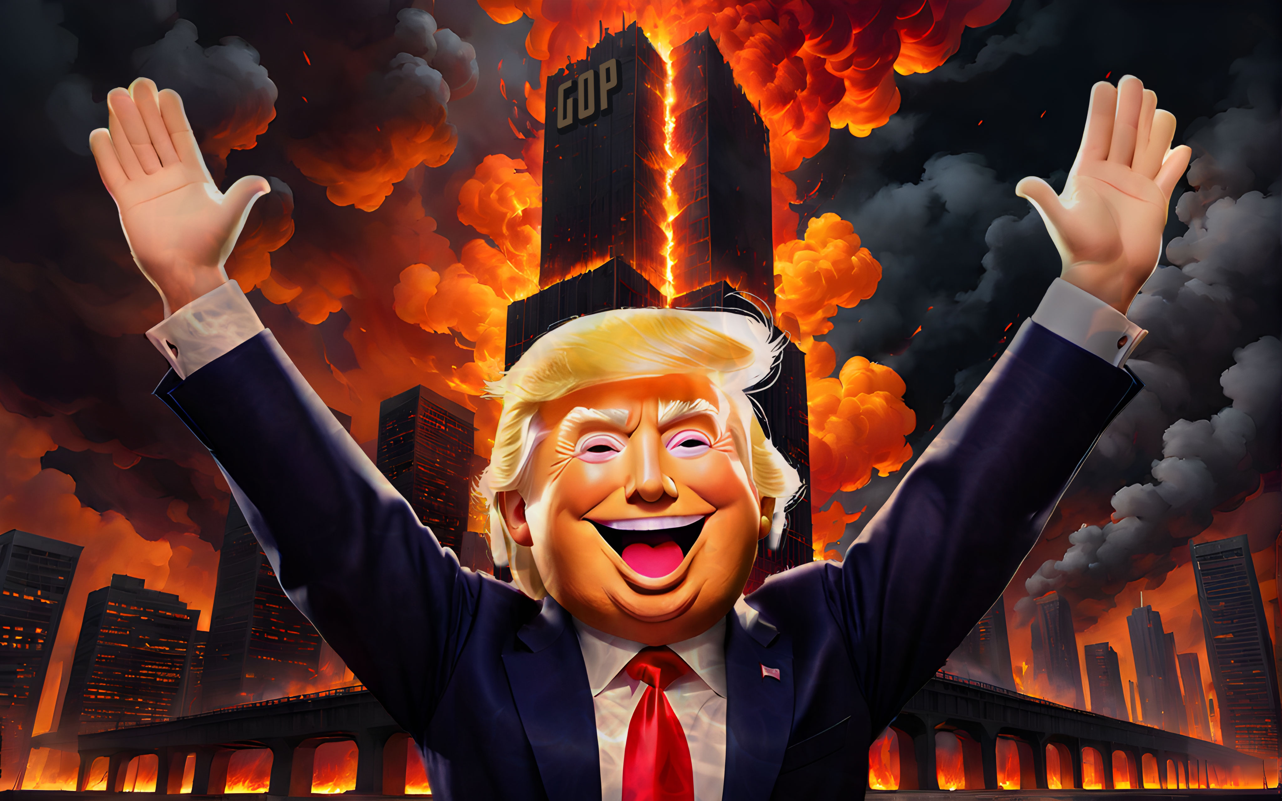 Donald Trump burns down the GOP